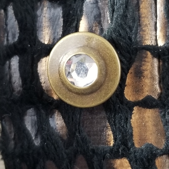 JM COLLECTION Textured Black Gold Copper Jacket - Picture 10 of 12